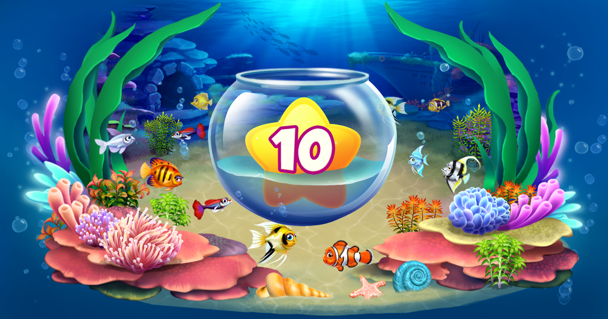 Gift Links, , Aquarium Level 10!, Gift Links, , Aquarium Level 10!,